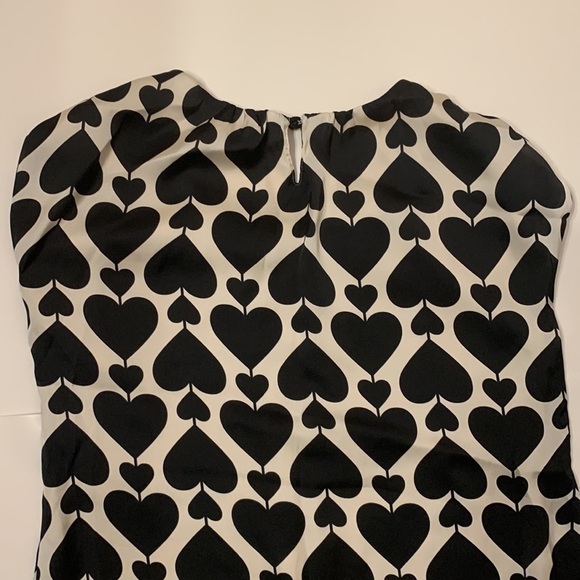 Girls heart dress size 7/8. Black hearts tan background. - Picture 8 of 10